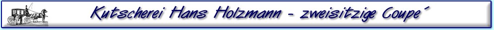 weiße zweisitziges Coupe (Hochzeitskutsche) der Kutscherei Hans Holzmann in München Schwabing